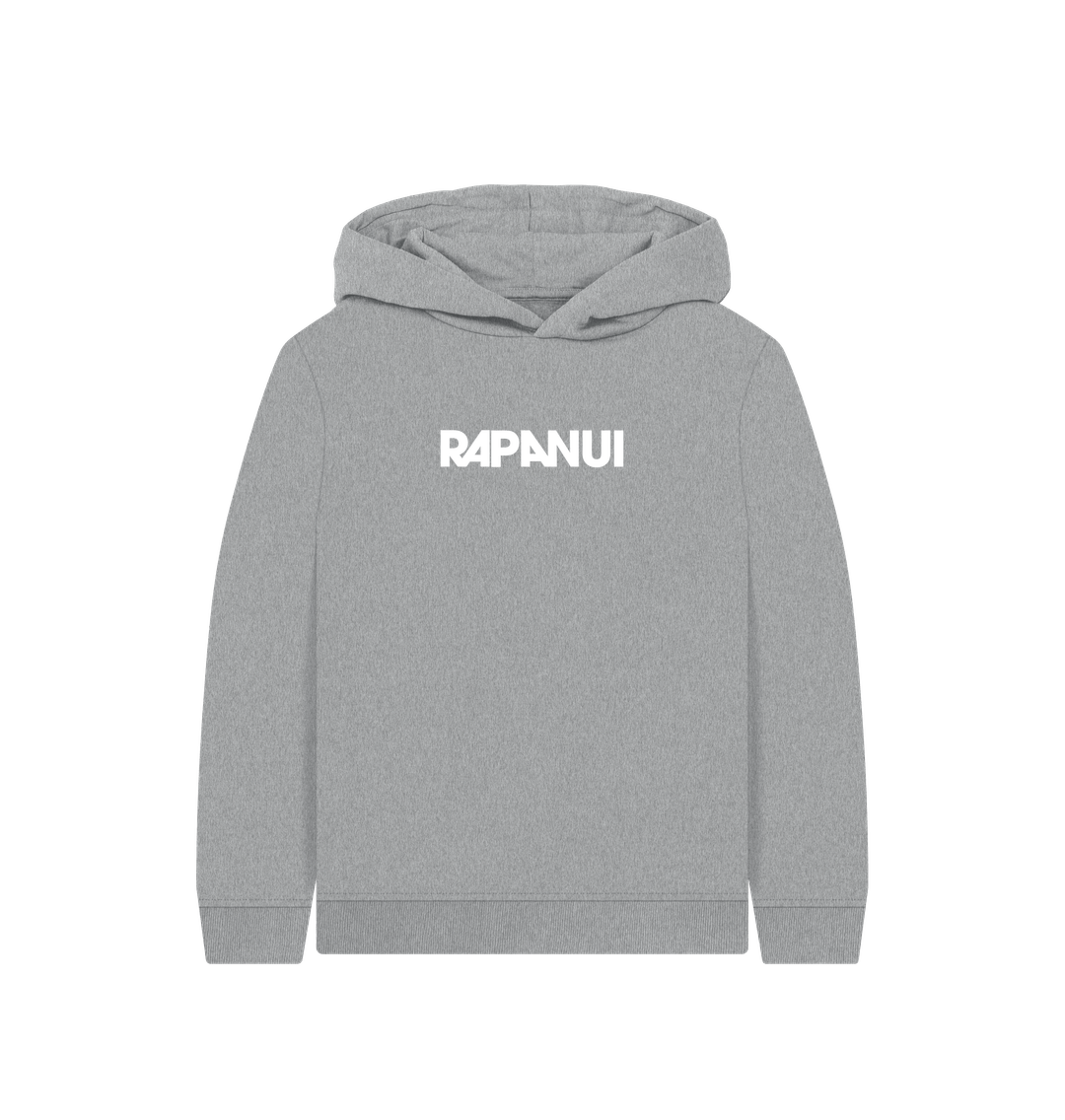 Athletic Grey Printed Kids Hoodie