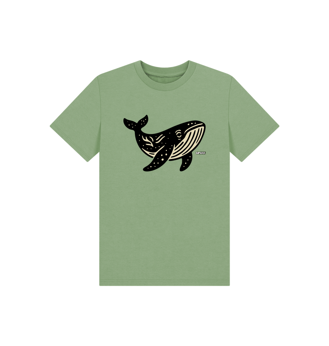 Sage Printed Kids T-Shirt Front