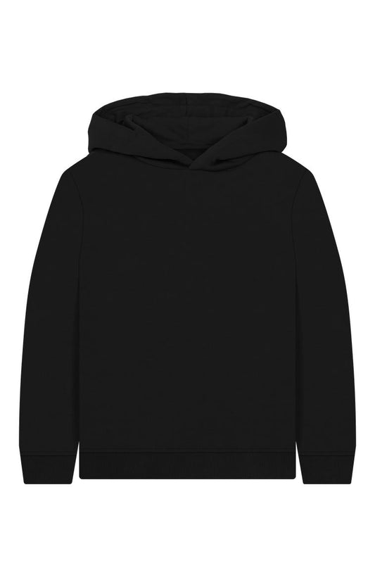 Black Printed Kids Hoodie