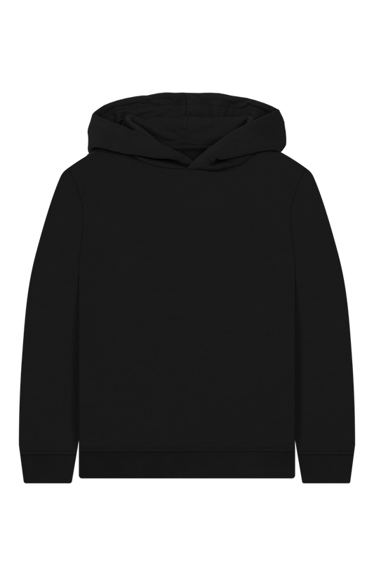 Black Printed Kids Hoodie