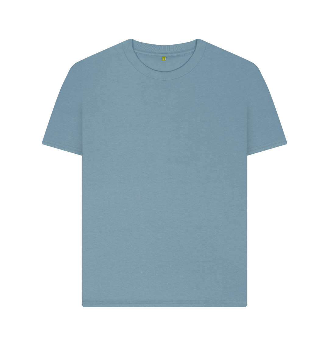 Stone Blue Printed T-shirt Front