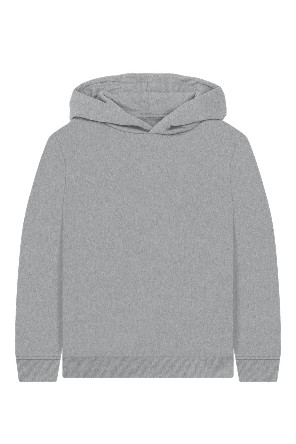 Athletic Grey Printed Kids Hoodie