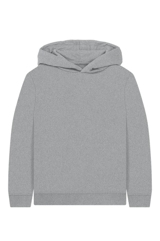 Athletic Grey Printed Kids Hoodie