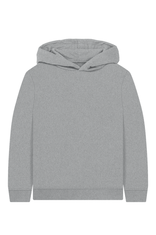 Athletic Grey Printed Kids Hoodie