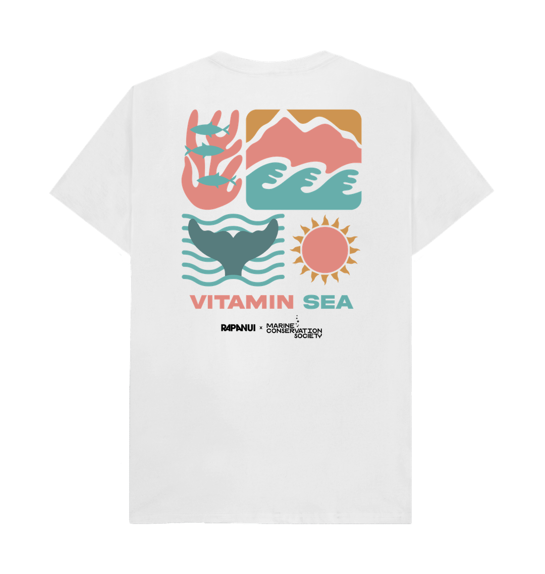 White Printed T-shirt Back