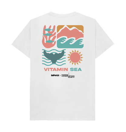 White Printed T-shirt Back