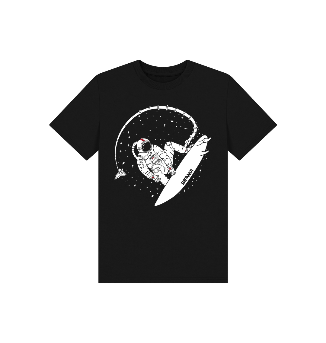 Black Printed Kids T-Shirt