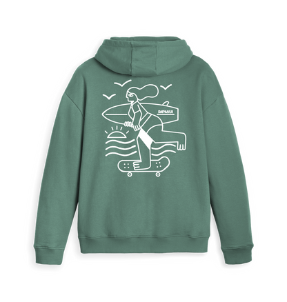 Surf Zip hoody Back