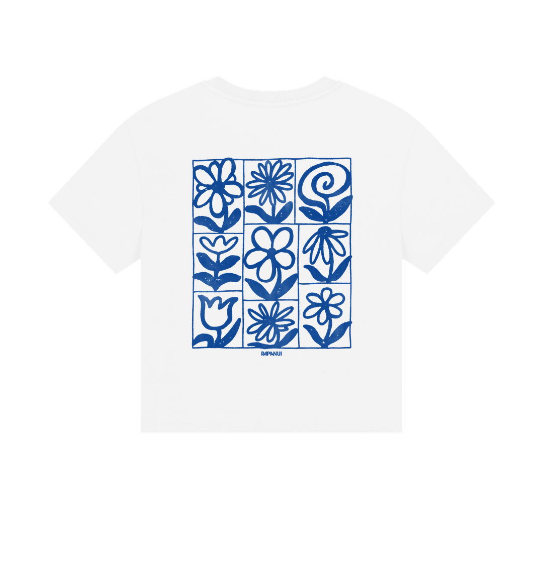 White Printed T-shirt Back