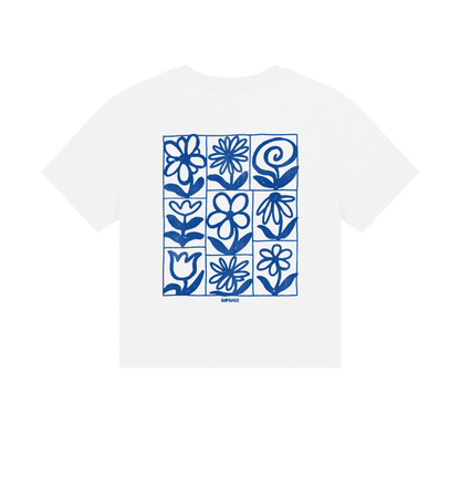 White Printed T-shirt Back