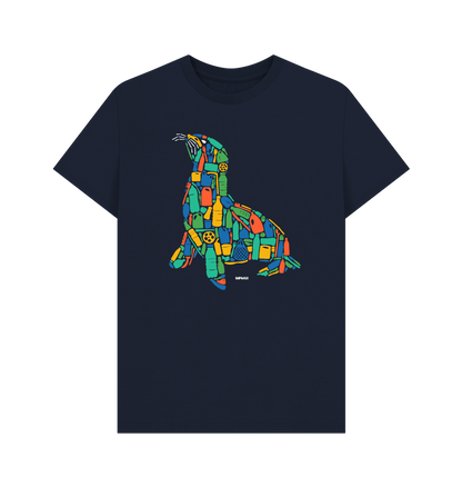 Navy Blue Printed T-shirt