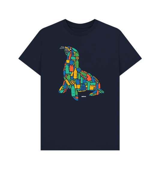 Navy Blue Printed T-shirt