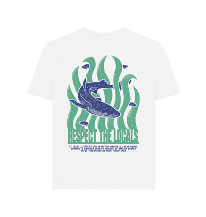 White Printed T-shirt Back
