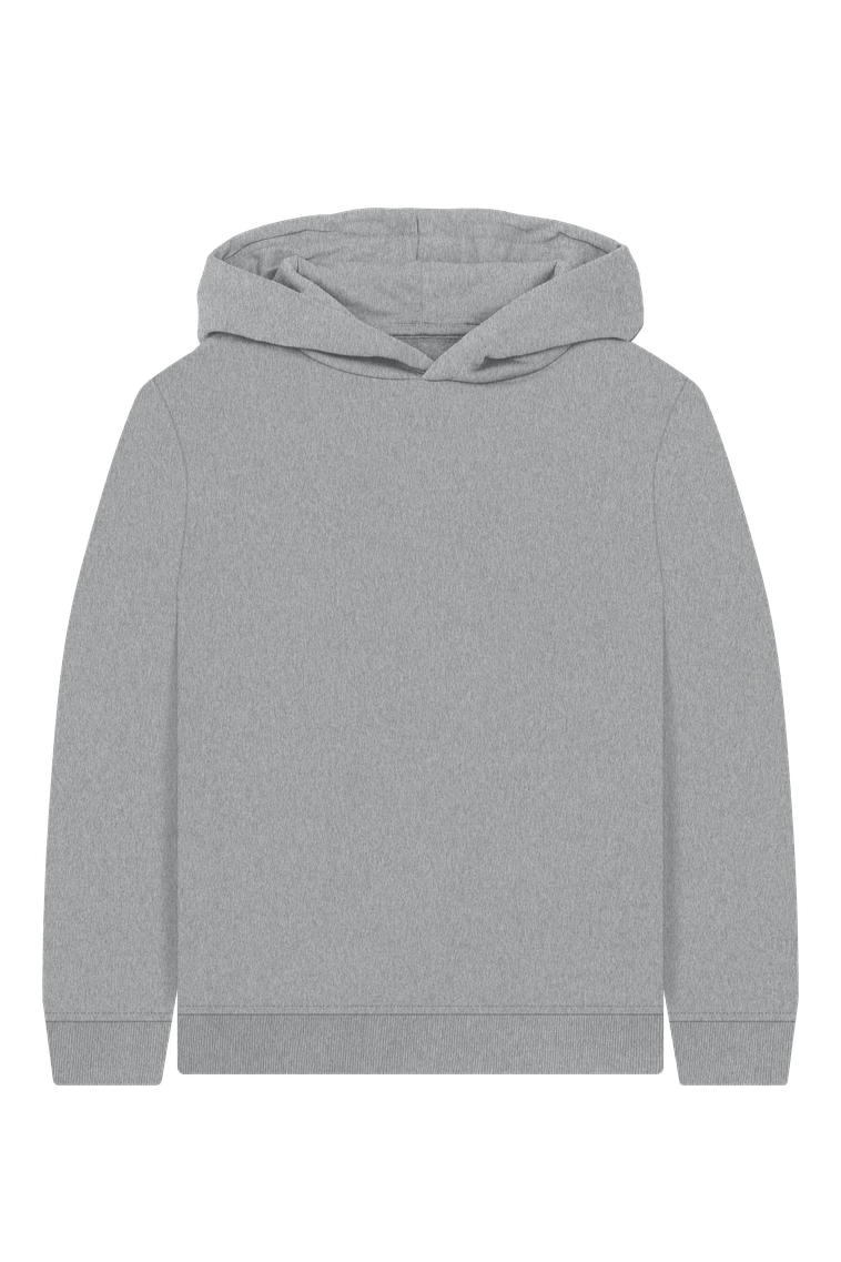 Athletic Grey Printed Kids Hoodie