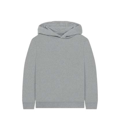 Athletic Grey Printed Kids Hoodie Front