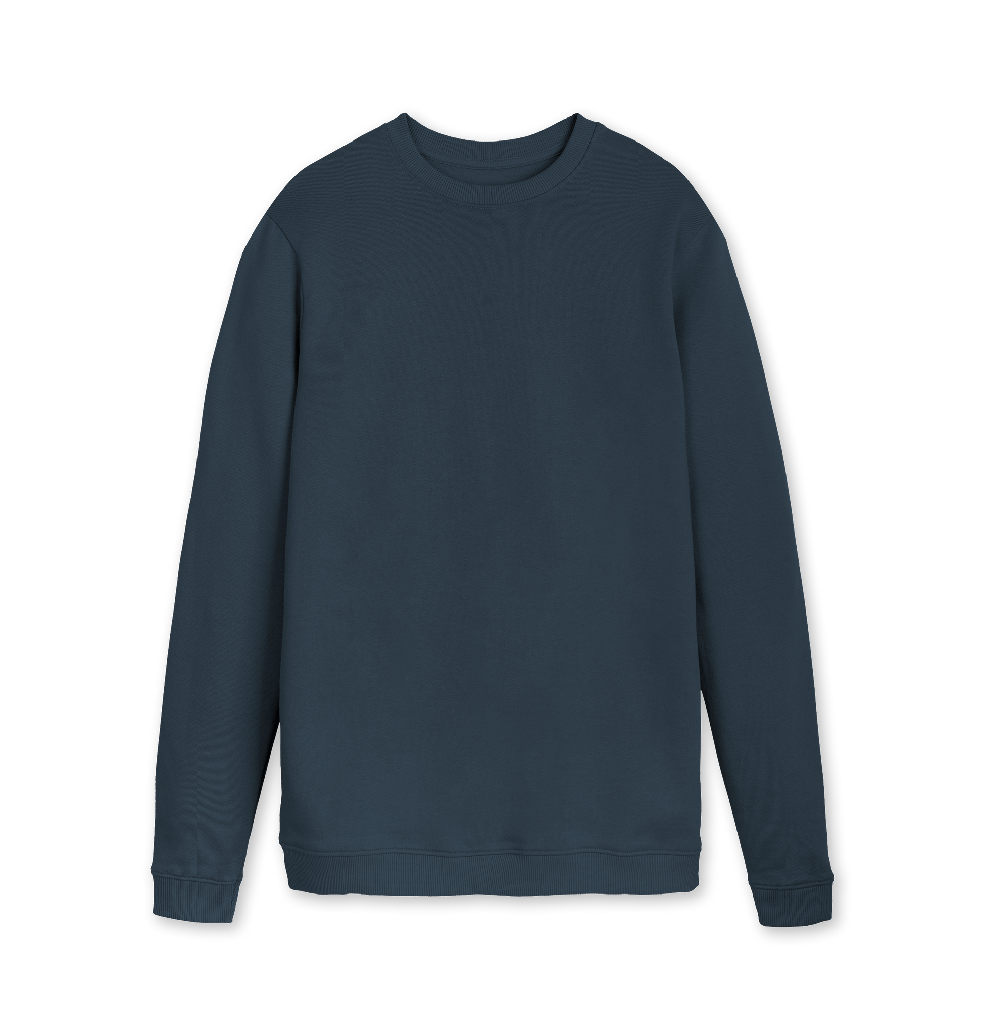 Navy Blue Printed Sweater Front