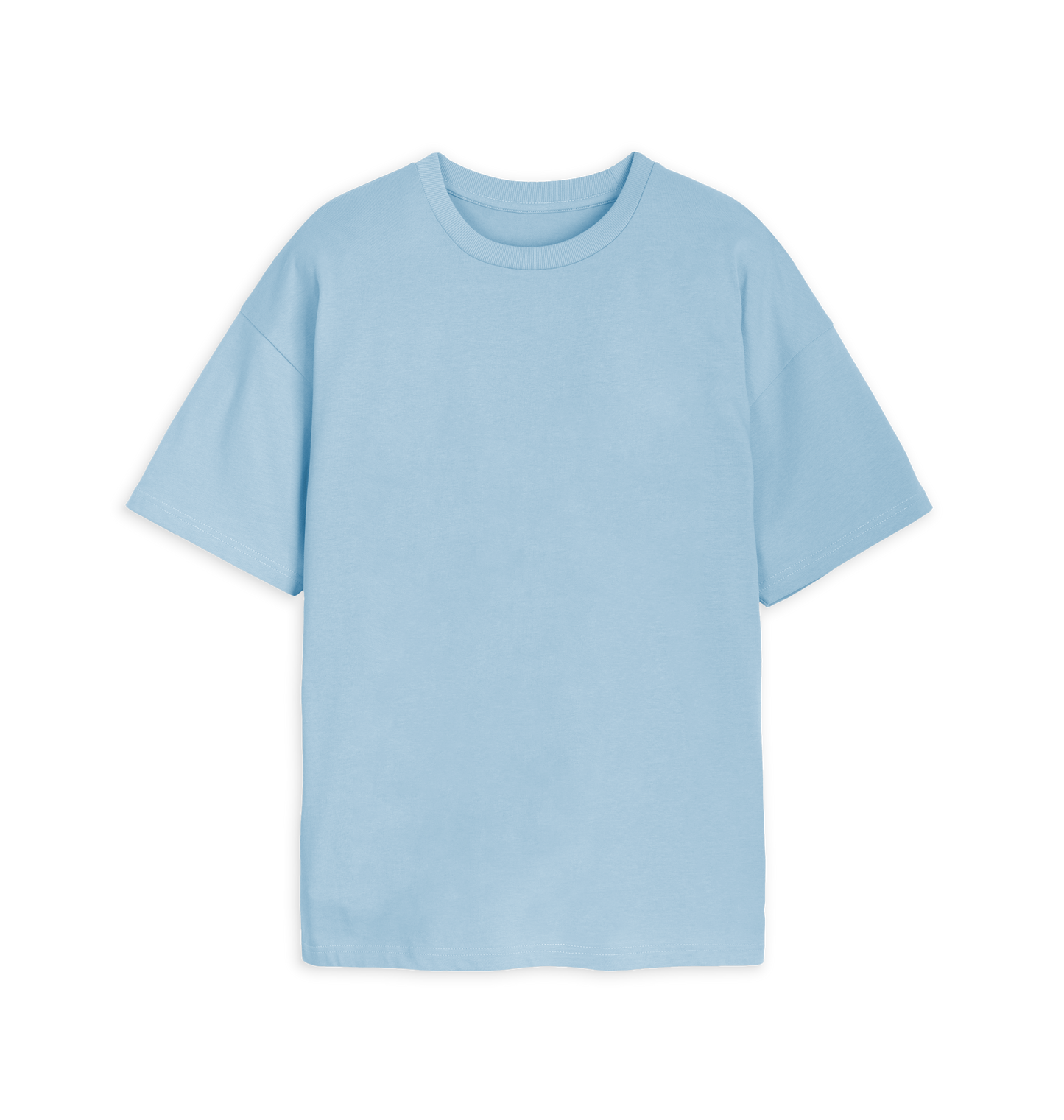 Milky Blue Printed T-shirt Front
