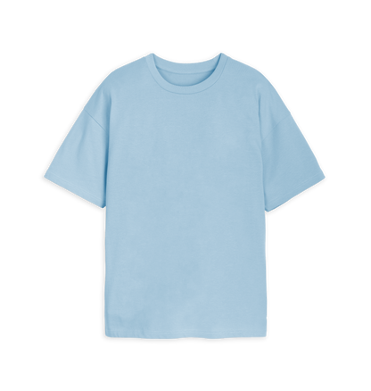 Milky Blue Printed T-shirt Front