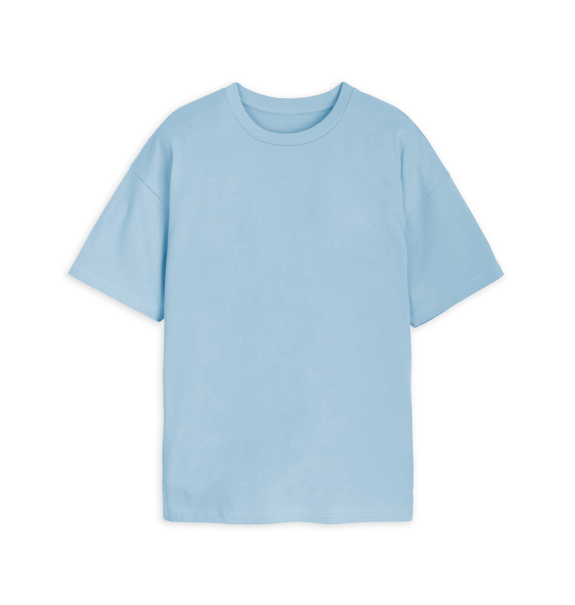 Milky Blue Printed T-shirt Front
