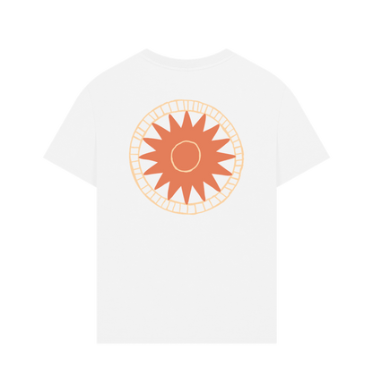 White Printed T-shirt Back