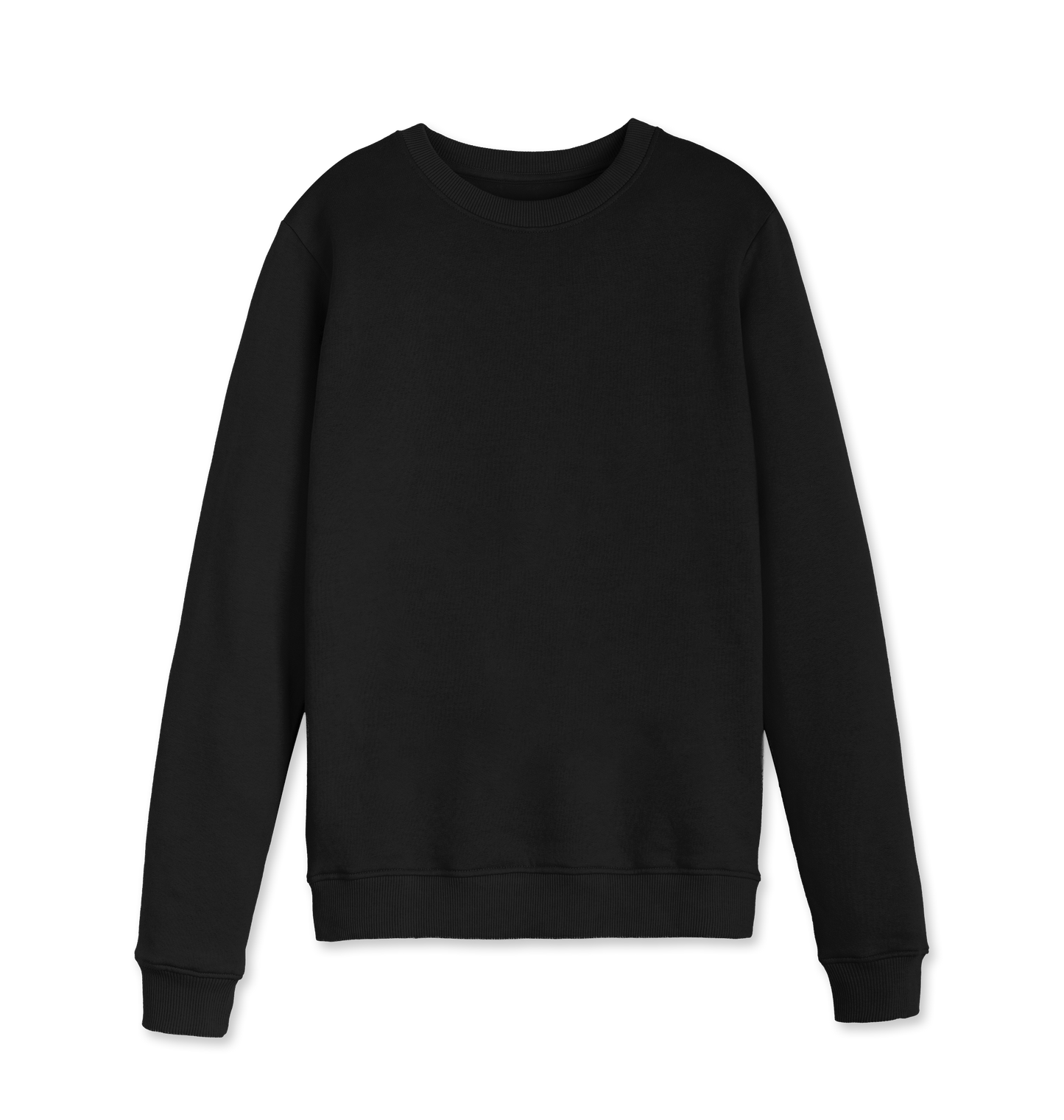 Black Printed Sweater Front