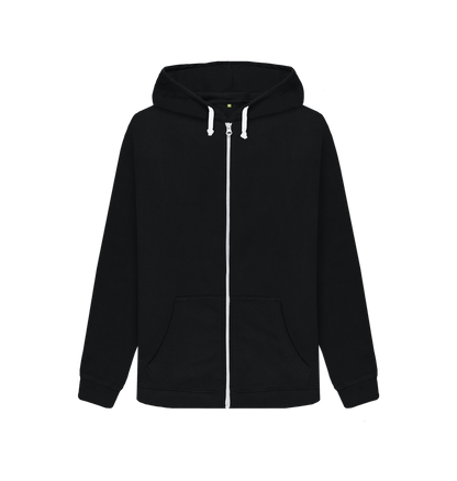 Black Zip hoody Front