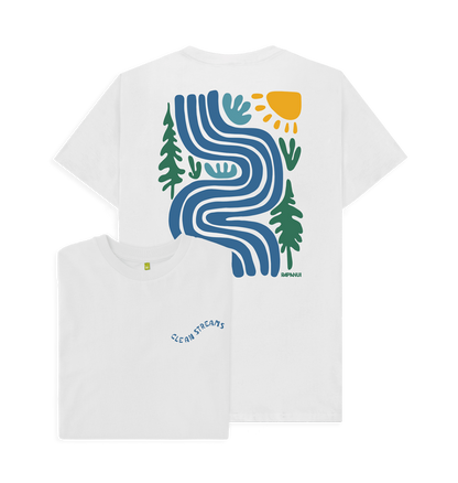 White Printed T-shirt Front