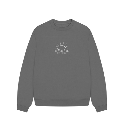 Slate Grey Printed Sweater Front
