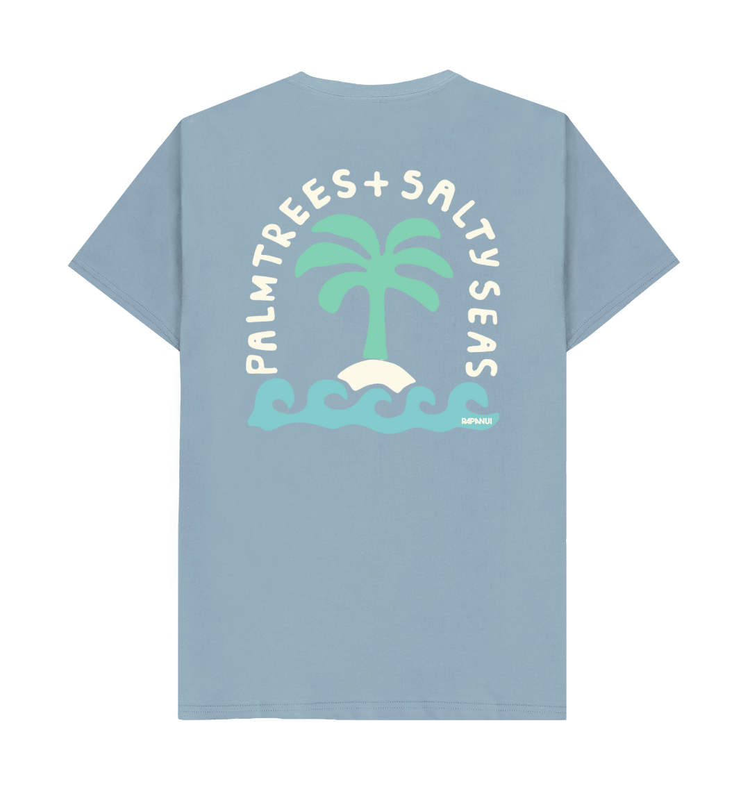 Stone Blue Printed T-shirt
