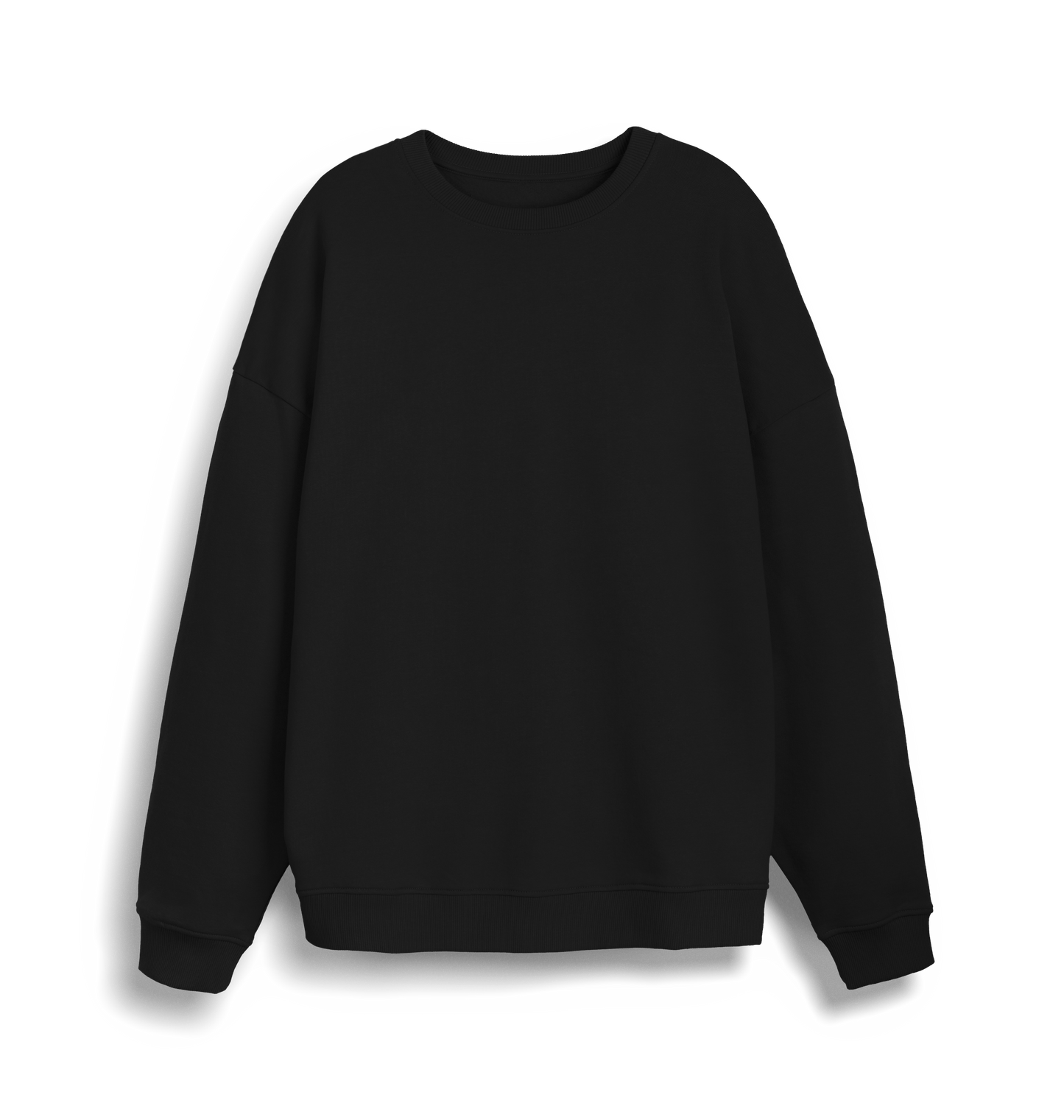 Black Printed Sweater Front