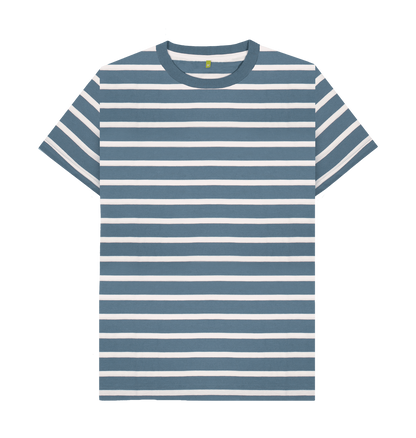 Blue Stripes Printed Premium T-Shirt