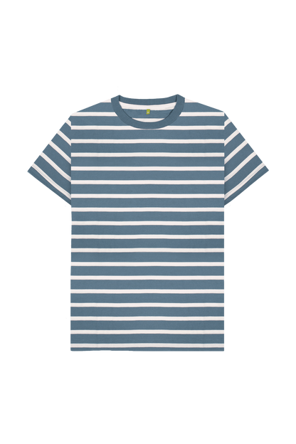 Blue Stripes Printed Premium T-Shirt