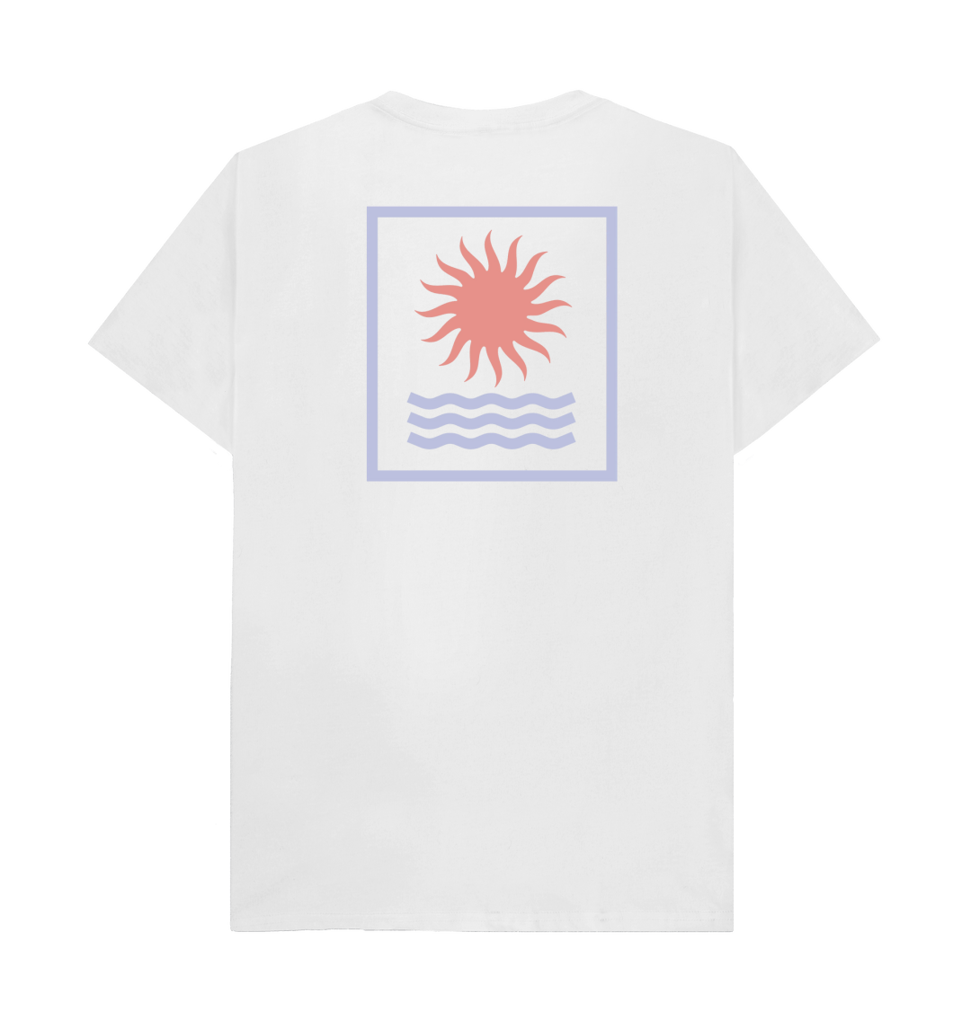 White Printed T-shirt Back