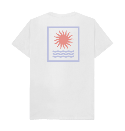 White Printed T-shirt Back