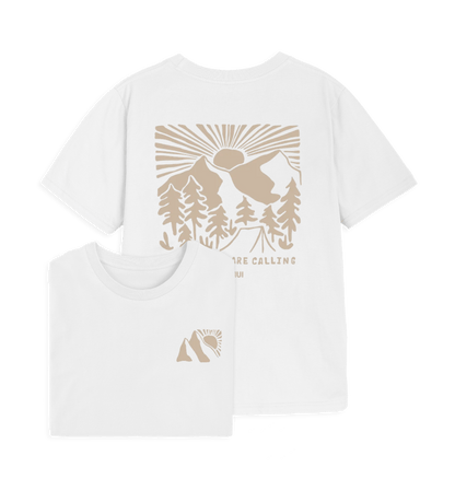 White Printed T-shirt Front