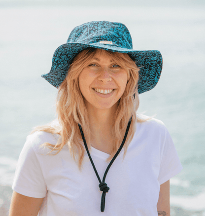 Rapanui women's boonie hat featuring the marine print