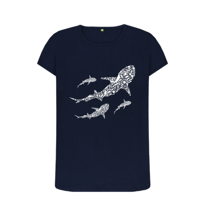 Navy Blue Printed T-shirt