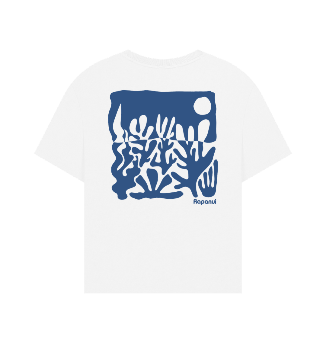 White Printed T-shirt Back