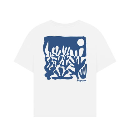 White Printed T-shirt Back
