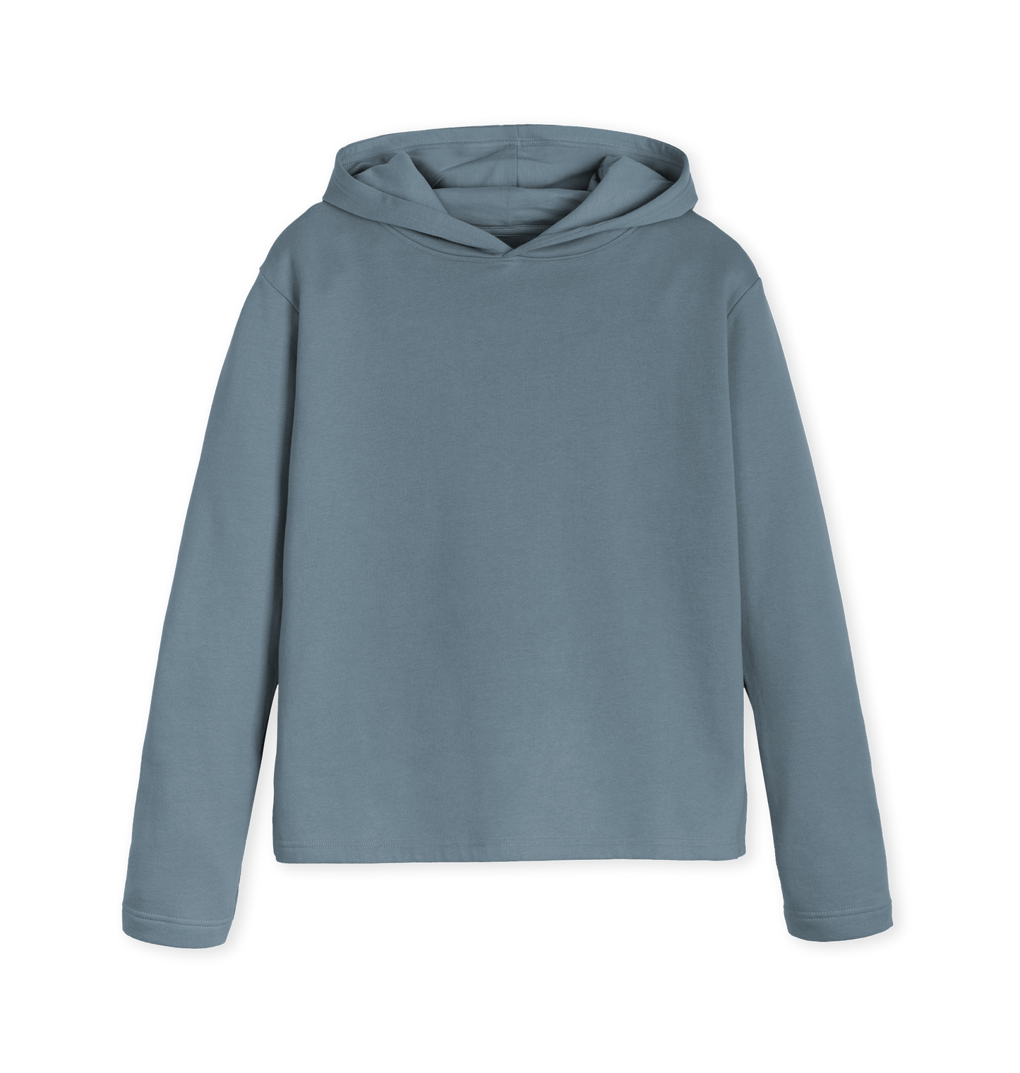 Stone Blue Printed Hoody Front