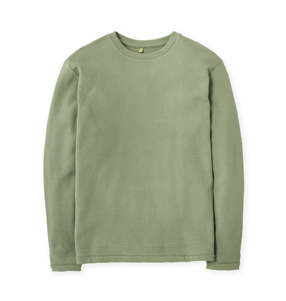 Sage Waffle Jumper Front