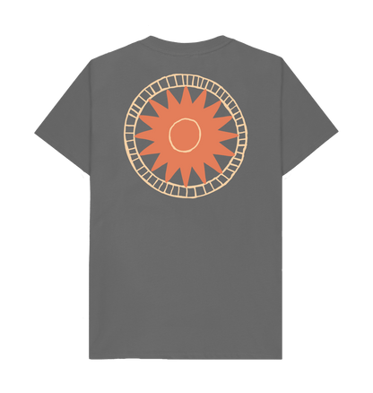 Slate Grey Printed T-shirt Back