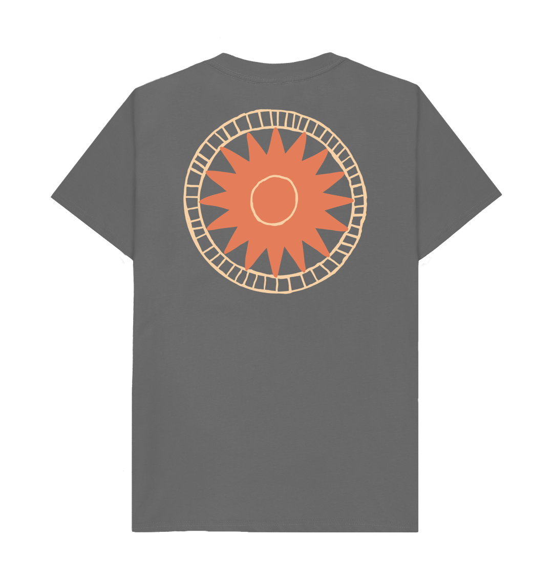 Slate Grey Printed T-shirt Back