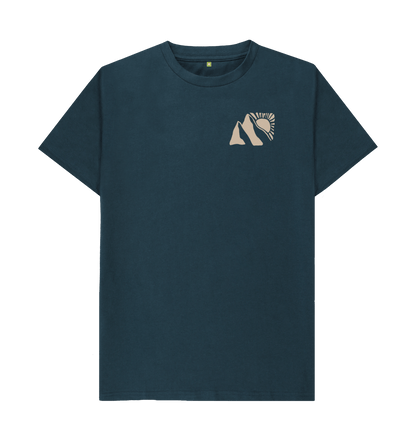 Denim Blue Printed T-shirt Front
