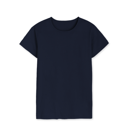 Navy Blue Printed T-shirt Front