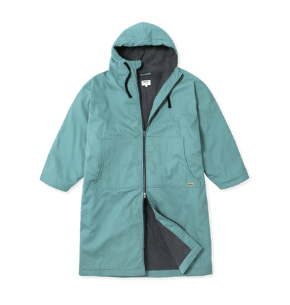 Teal Surf Change Towel Robe Front