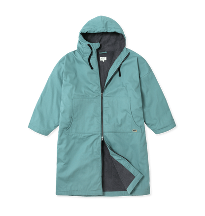 Teal Surf Change Towel Robe Front