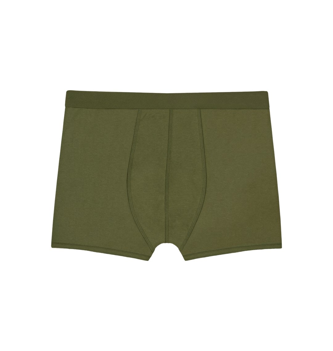 Khaki Boxer Trunks Front