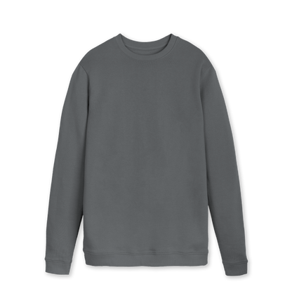 Slate Grey Printed Sweater Front