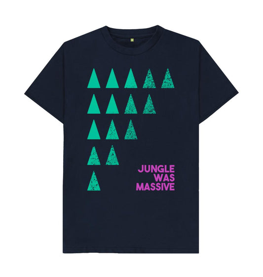 Navy Blue Printed T-shirt